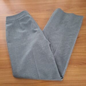 Kasper Pants Women Gray Polyester Straight Leg Slacks Dressy Sz 6‎